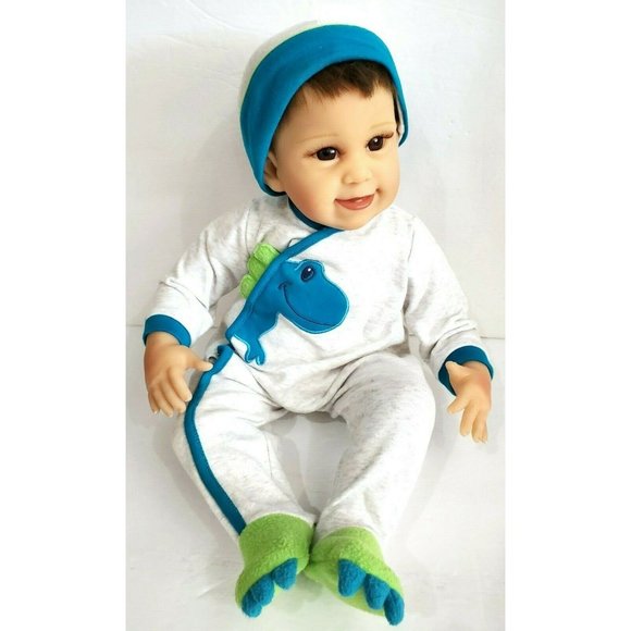 RYAN & Rex So Truly Real Lifelike weighted BABY BOY DOLL Ashton Drake ADG NO REX - Picture 1 of 8
